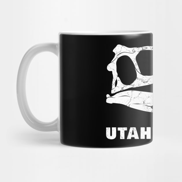 Utahraptor Fossil by NicGrayTees